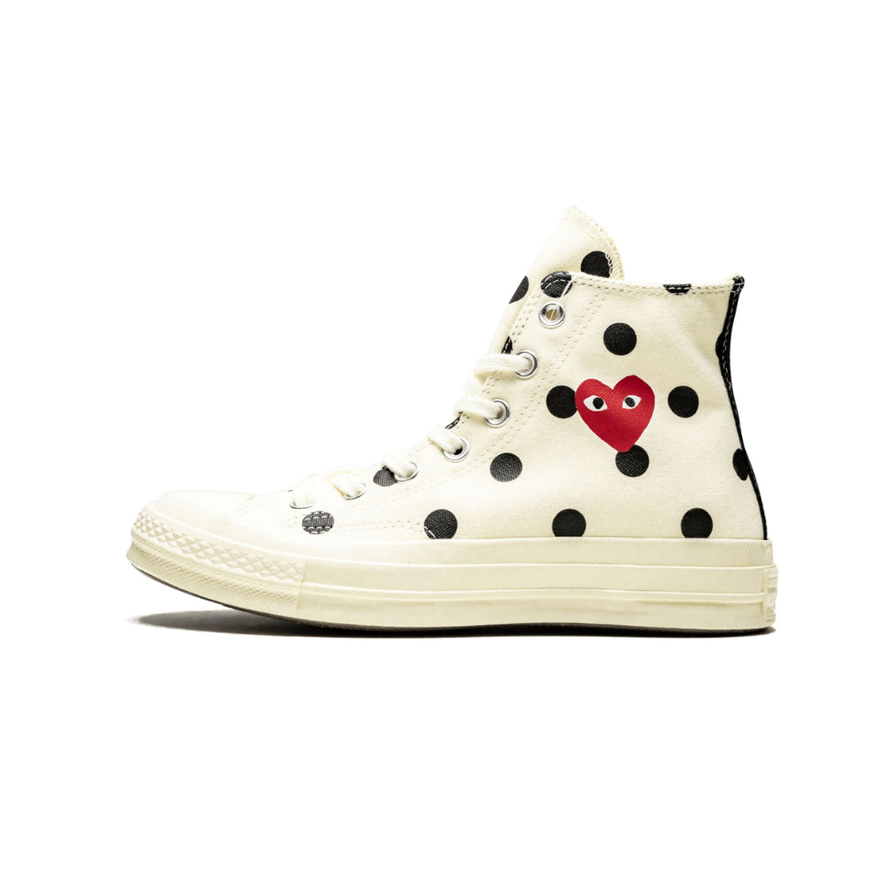 Polka dot comme de best sale garcon converse