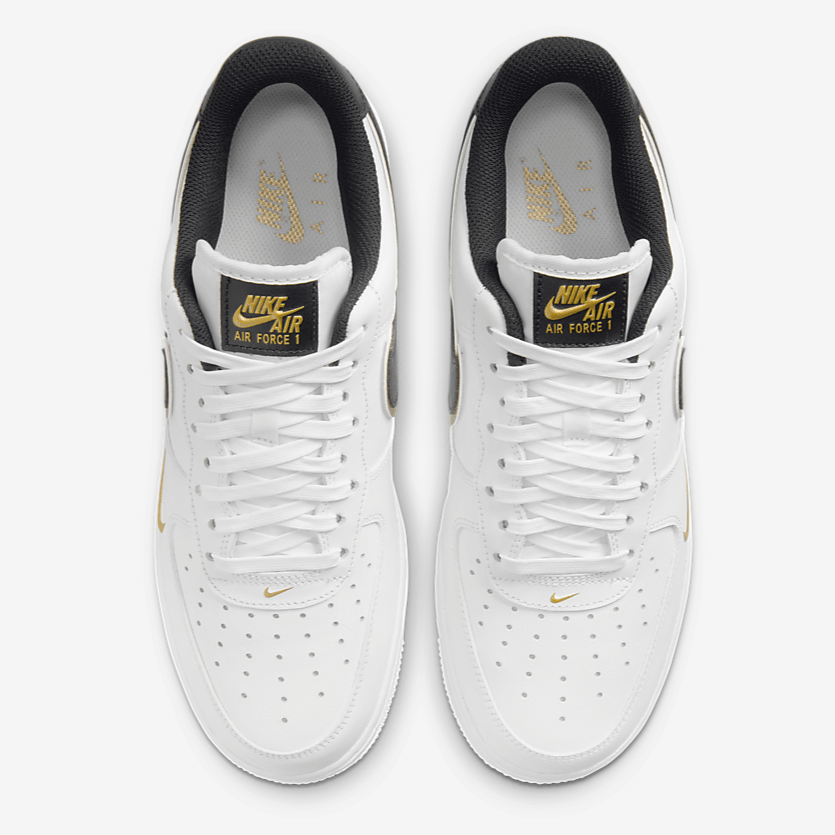 Air Force 1 Low '07 LV8 Double Swoosh " White Metallic Gold " - Plumas Kicks